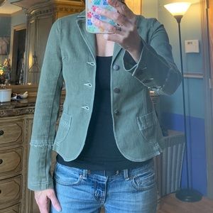 2/$10 sale Buffalo David Bitton Green Blazer Top S xs